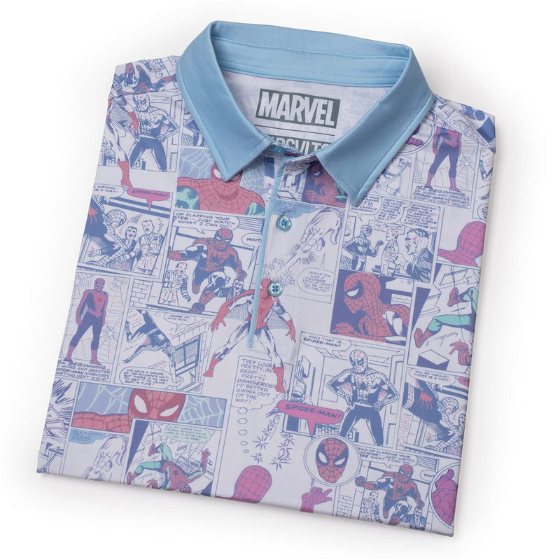 RSVLTS Amazing Fantasy All-Day Polo in Blue — detail 5