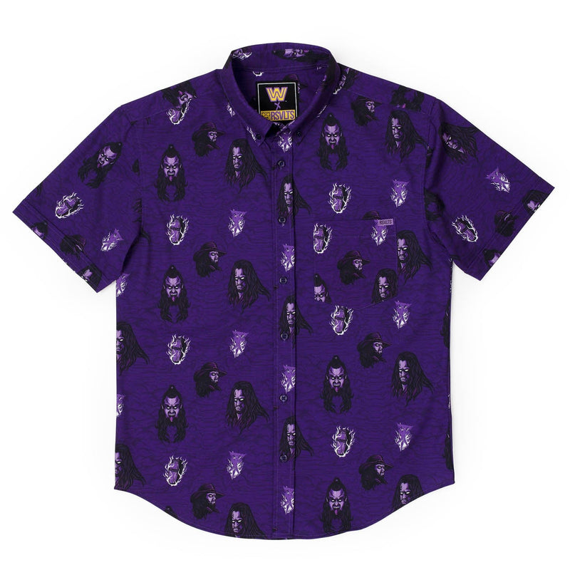 RSVLTS The Deadman KUNUFLEX Short Sleeve Shirt in Purple — detail 4