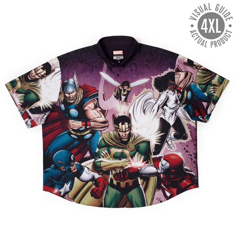 RSVLTS Asgard’s Worst KUNUFLEX Short Sleeve Shirt in Black — detail 13