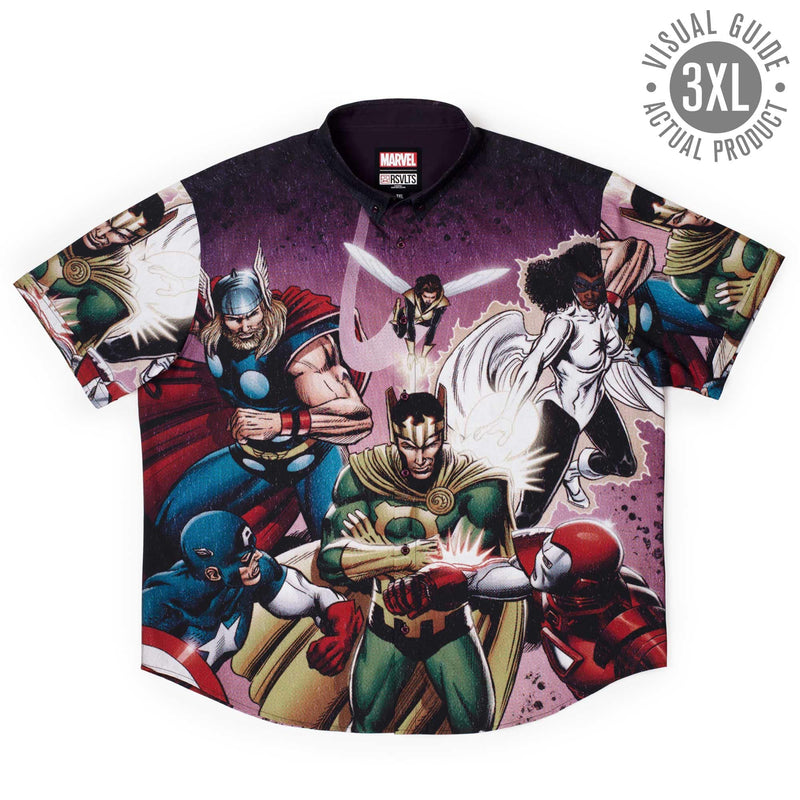 RSVLTS Asgard’s Worst KUNUFLEX Short Sleeve Shirt in Black — detail 14