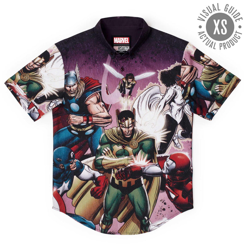 RSVLTS Asgard’s Worst KUNUFLEX Short Sleeve Shirt in Black — detail 7
