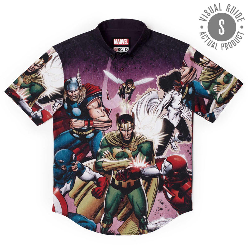 RSVLTS Asgard’s Worst KUNUFLEX Short Sleeve Shirt in Black — detail 8