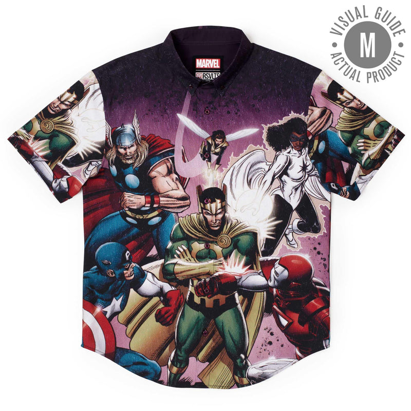 RSVLTS Asgard’s Worst KUNUFLEX Short Sleeve Shirt in Black — detail 9