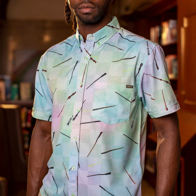 RSVLTS Ollivander’s Boldest KUNUFLEX Short Sleeve Shirt in Multicolor — detail 4