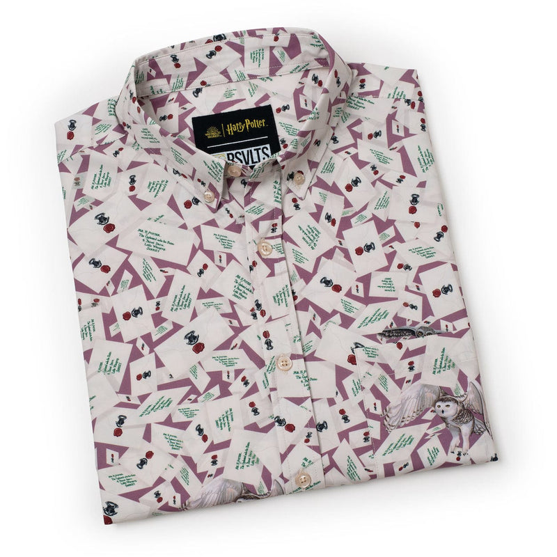 RSVLTS Dear Mr. Potter KUNUFLEX Short Sleeve Shirt in Neutral — detail 8