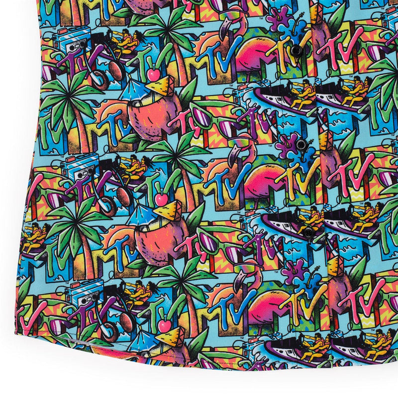 RSVLTS Cancun Women's KUNUFLEX Short Sleeve Shirt in Multicolor — detail 5