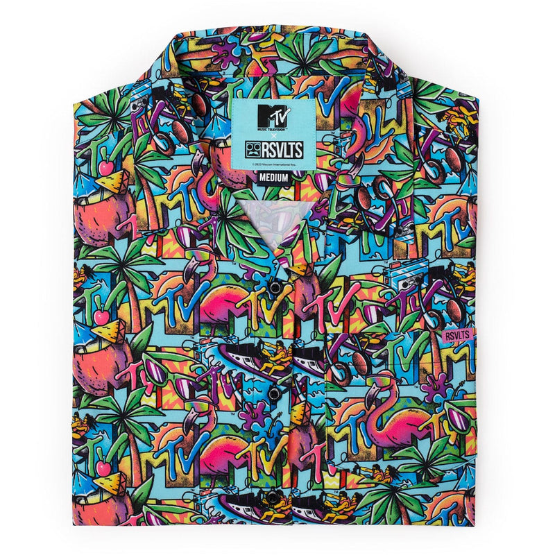 RSVLTS Cancun Women's KUNUFLEX Short Sleeve Shirt in Multicolor — detail 7