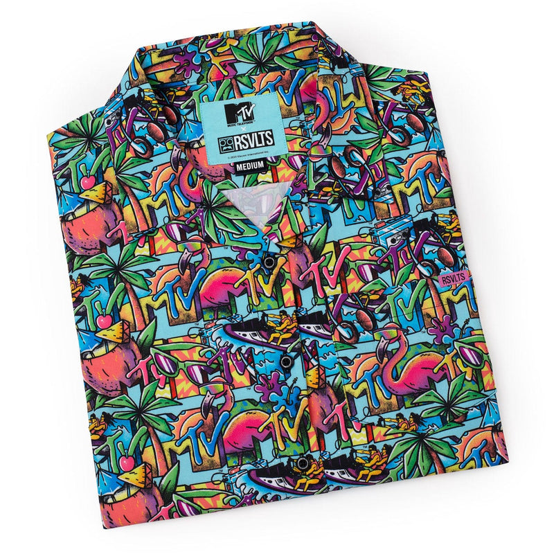 RSVLTS Cancun Women's KUNUFLEX Short Sleeve Shirt in Multicolor — detail 8