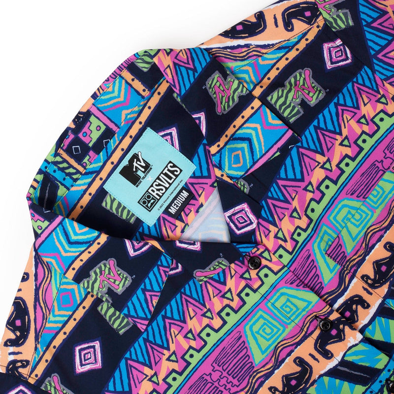 RSVLTS Daytona Beach Women's KUNUFLEX Short Sleeve Shirt in Multicolor — detail 3