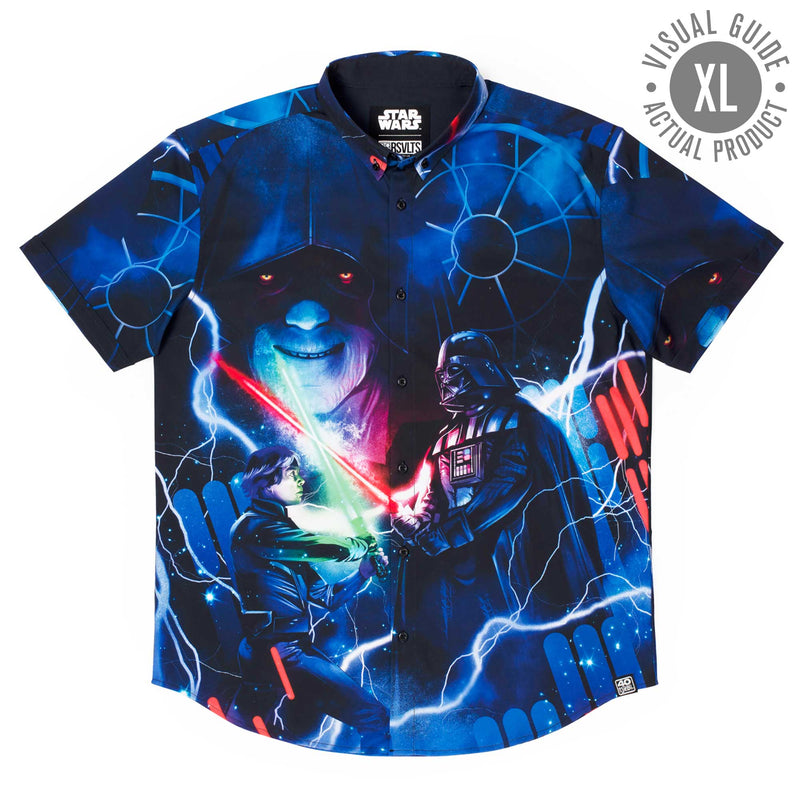 RSVLTS Like My Father Before Me KUNUFLEX Short Sleeve Shirt in Blue — detail 9