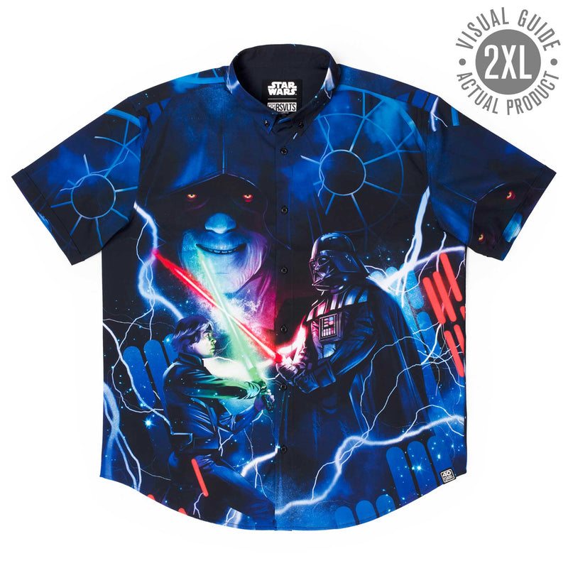 RSVLTS Like My Father Before Me KUNUFLEX Short Sleeve Shirt in Blue — detail 10