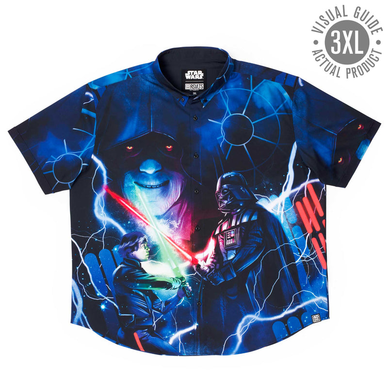 RSVLTS Like My Father Before Me KUNUFLEX Short Sleeve Shirt in Blue — detail 11