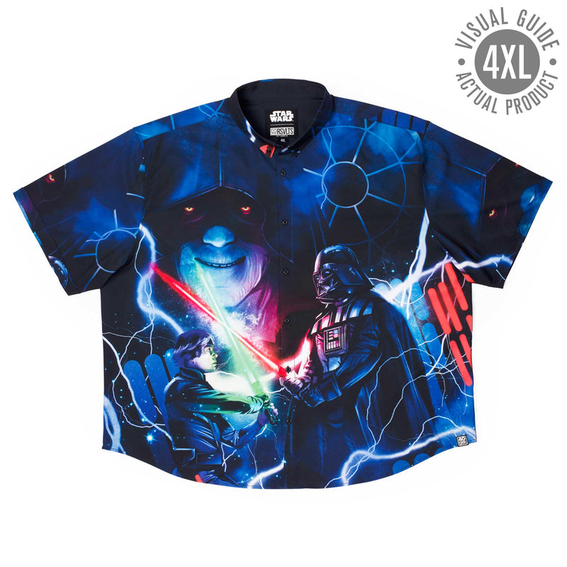 RSVLTS Like My Father Before Me KUNUFLEX Short Sleeve Shirt in Blue — detail 12