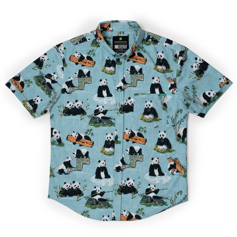 RSVLTS Panda Watch KUNUFLEX Short Sleeve Shirt in Green — detail 4