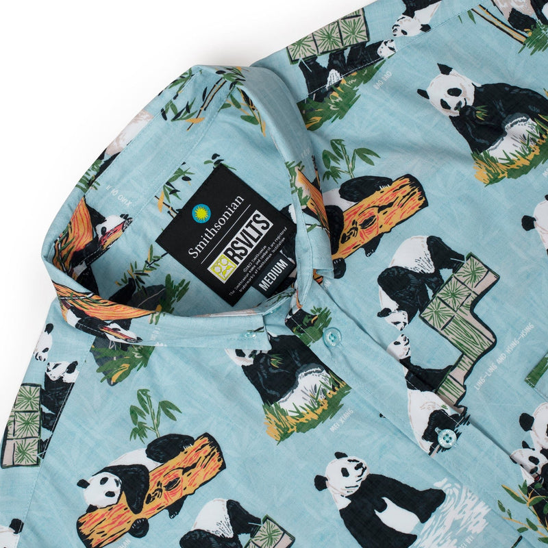 RSVLTS Panda Watch KUNUFLEX Short Sleeve Shirt in Green — detail 6
