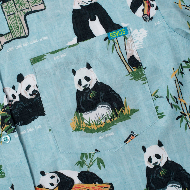 RSVLTS Panda Watch KUNUFLEX Short Sleeve Shirt in Green — detail 7