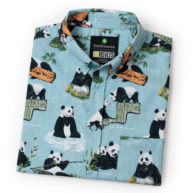 RSVLTS Panda Watch KUNUFLEX Short Sleeve Shirt in Green — detail 8