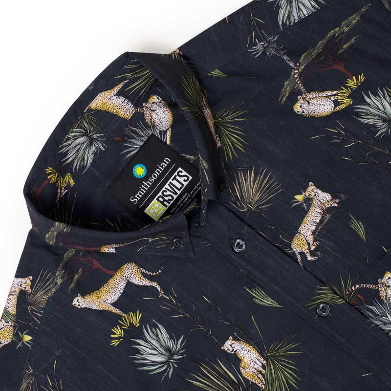 RSVLTS Speed of the Savanna KUNUFLEX Short Sleeve Shirt in Black — detail 5
