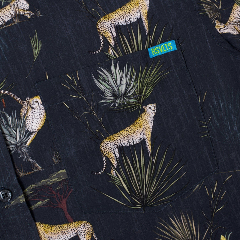 RSVLTS Speed of the Savanna KUNUFLEX Short Sleeve Shirt in Black — detail 6