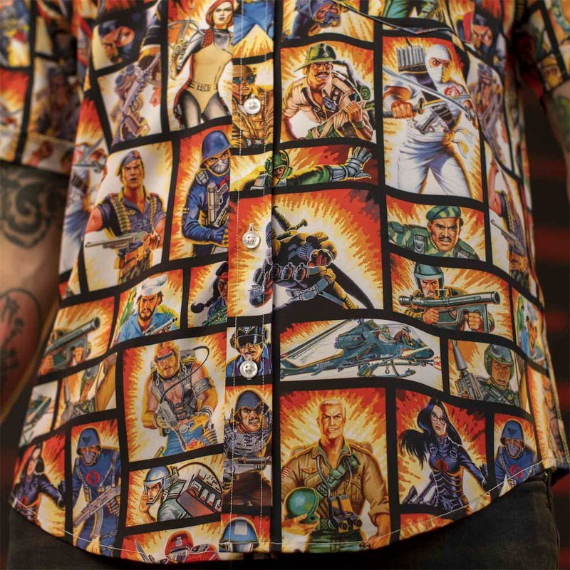RSVLTS Yo, Joe! KUNUFLEX Short Sleeve Shirt in Multicolor — detail 4