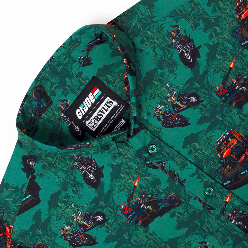RSVLTS It’s a Dreadnok Life KUNUFLEX Short Sleeve Shirt in Green — detail 4