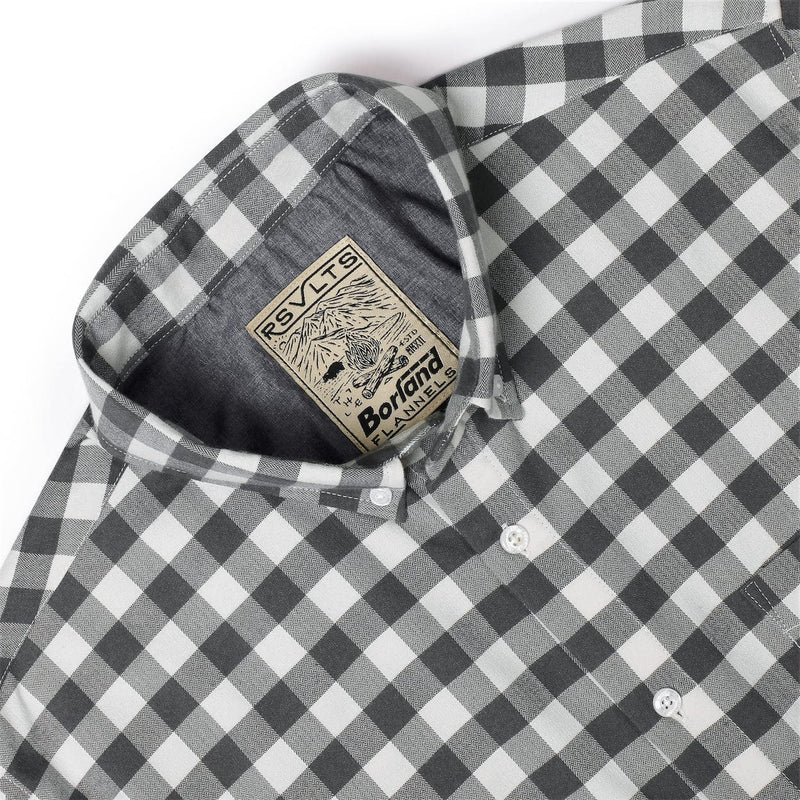 RSVLTS Flanny DeVito BorlandFlex Long Sleeve Flannel (2024 Fit) in Black — detail 4