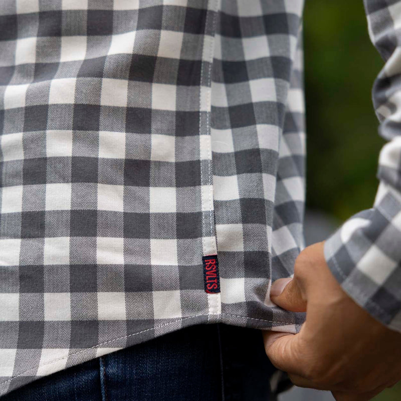 RSVLTS Flanny DeVito BorlandFlex Long Sleeve Flannel (2024 Fit) in Black — detail 5