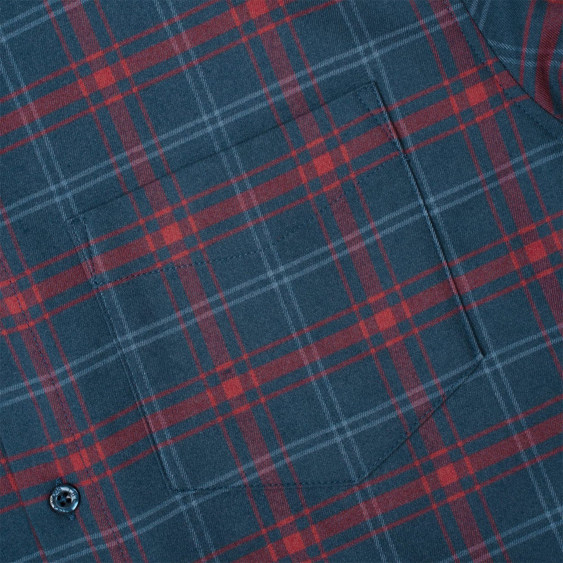RSVLTS Flangela Bassett BorlandFlex Long Sleeve Flannel (2024 Fit) in Blue — detail 7