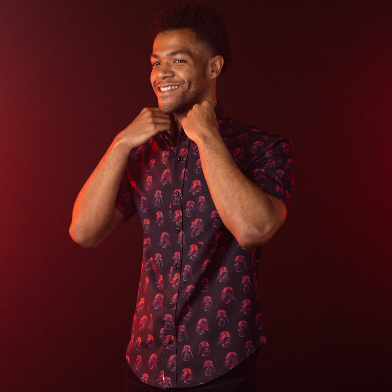 RSVLTS 3D Vader KUNUFLEX Short Sleeve Shirt in Black — detail 2