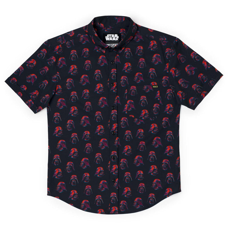 RSVLTS 3D Vader KUNUFLEX Short Sleeve Shirt in Black — detail 3