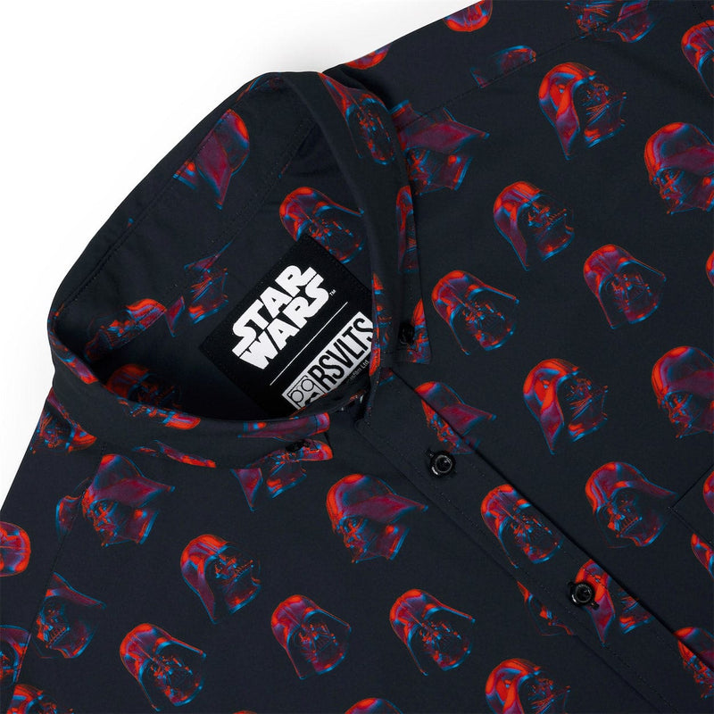 RSVLTS 3D Vader KUNUFLEX Short Sleeve Shirt in Black — detail 5