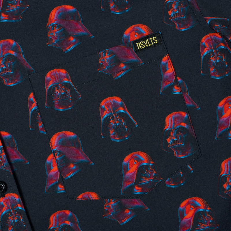 RSVLTS 3D Vader KUNUFLEX Short Sleeve Shirt in Black — detail 7
