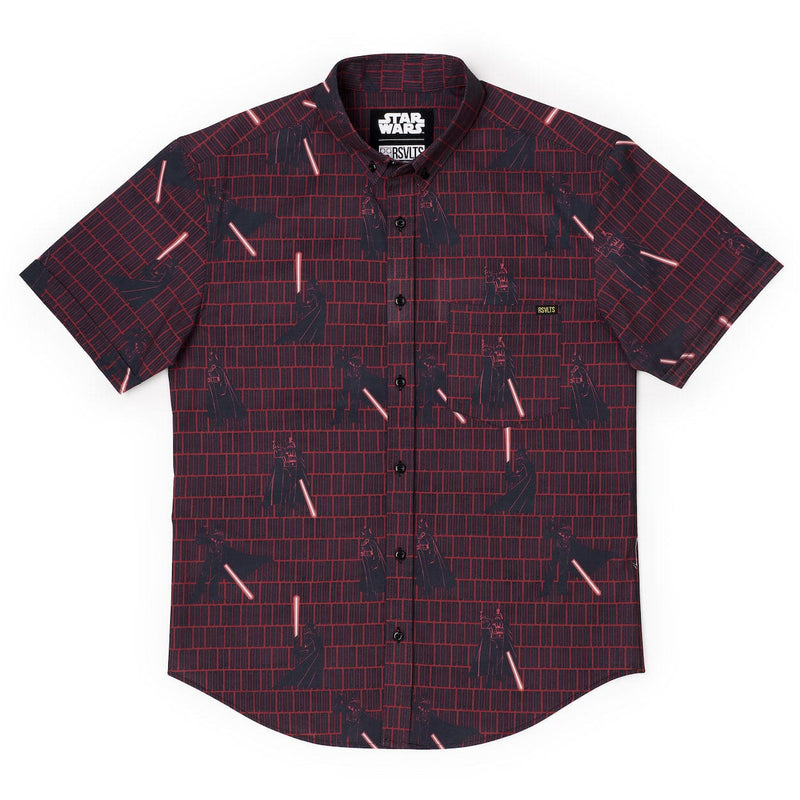 RSVLTS Imperial March KUNUFLEX Short Sleeve Shirt in Black — detail 3