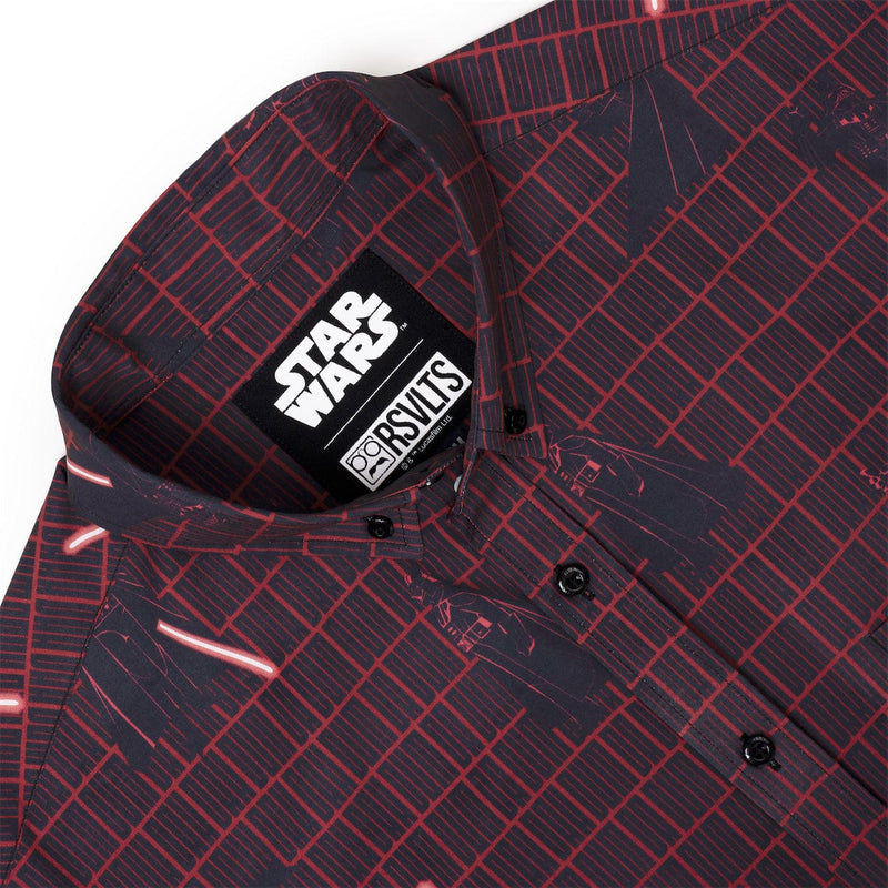 RSVLTS Imperial March KUNUFLEX Short Sleeve Shirt in Black — detail 5