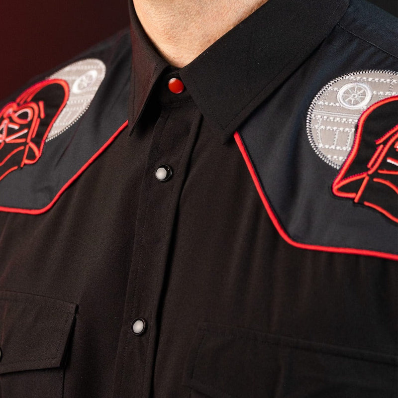 RSVLTS The Ultimate Weapon Roper Short Sleeve Shirt in Black — detail 3
