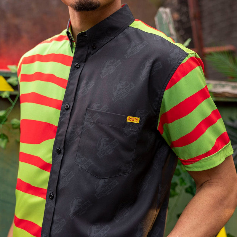 RSVLTS Tour Begins Here KUNUFLEX Short Sleeve Shirt in Black — detail 4