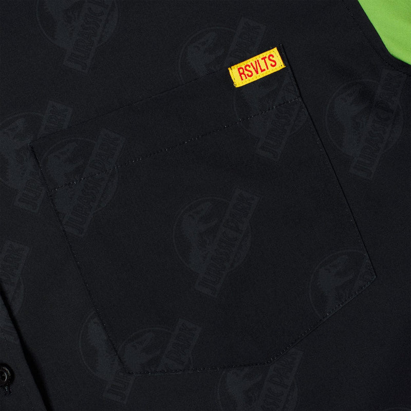 RSVLTS Tour Begins Here KUNUFLEX Short Sleeve Shirt in Black — detail 5