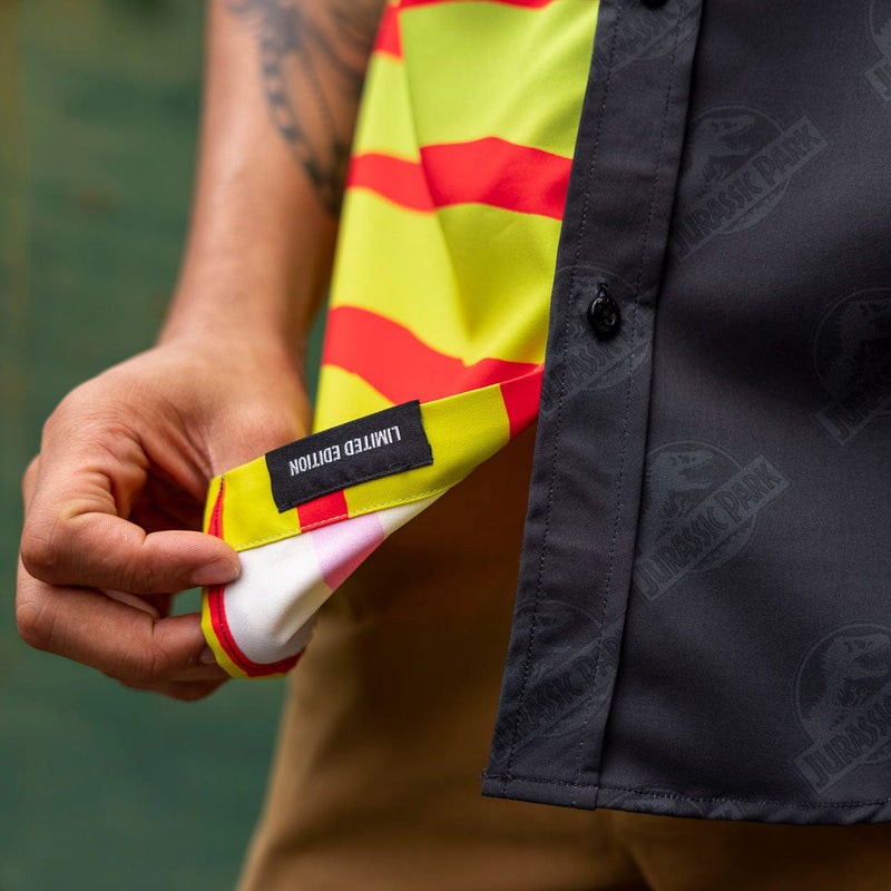 RSVLTS Tour Begins Here KUNUFLEX Short Sleeve Shirt in Black — detail 7