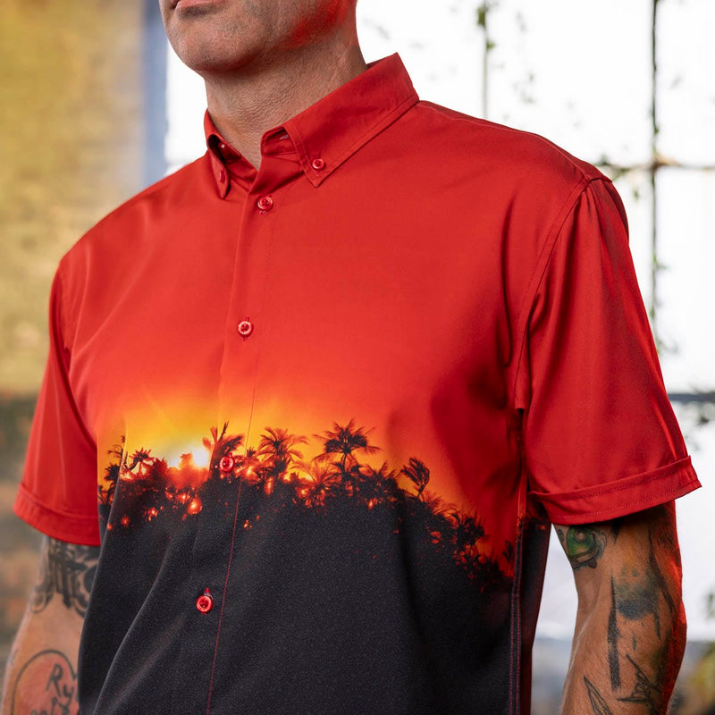RSVLTS Patented and Packaged KUNUFLEX Short Sleeve Shirt in Black — front view