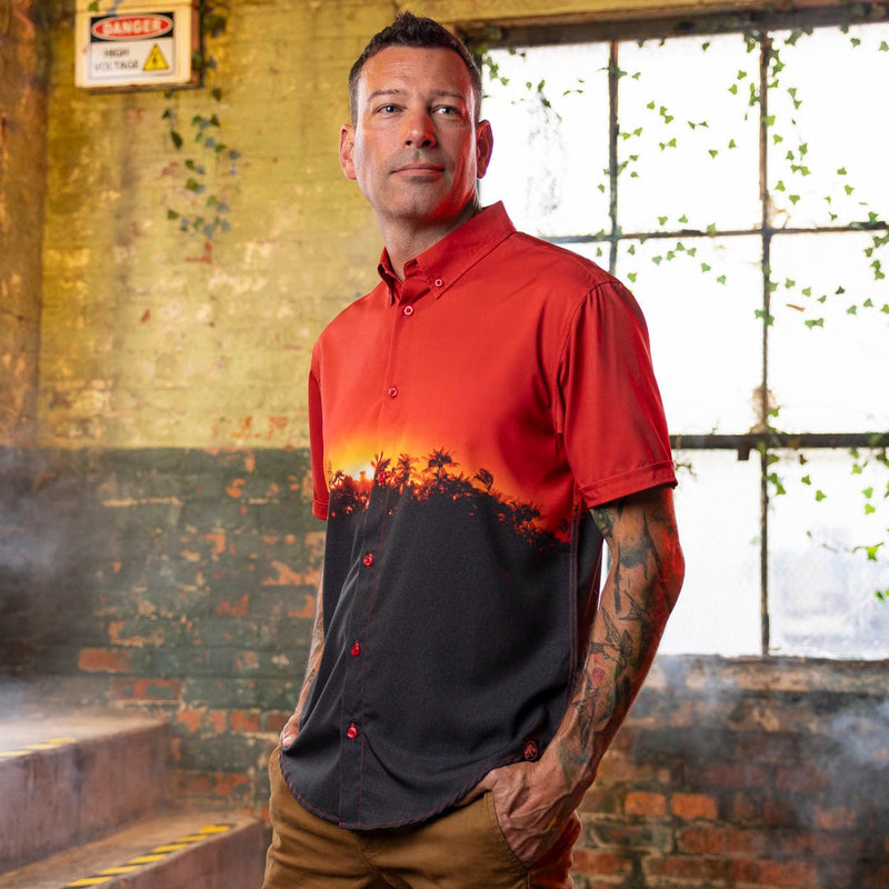 RSVLTS Patented and Packaged KUNUFLEX Short Sleeve Shirt in Black — detail 2