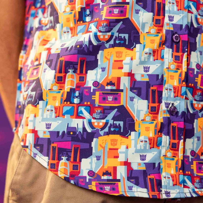 RSVLTS More Than Meets the Eye KUNUFLEX Short Sleeve Shirt in Multicolor — detail 3