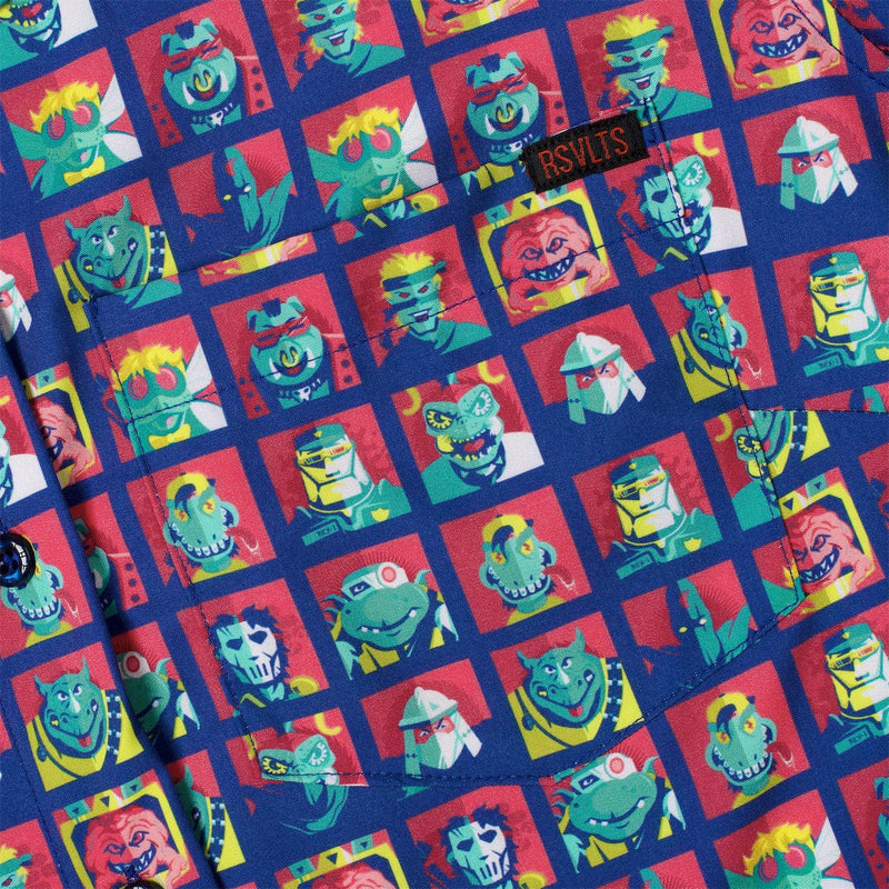 RSVLTS Dimension X-cellent Women's KUNUFLEX Short Sleeve Shirt in Blue — detail 3