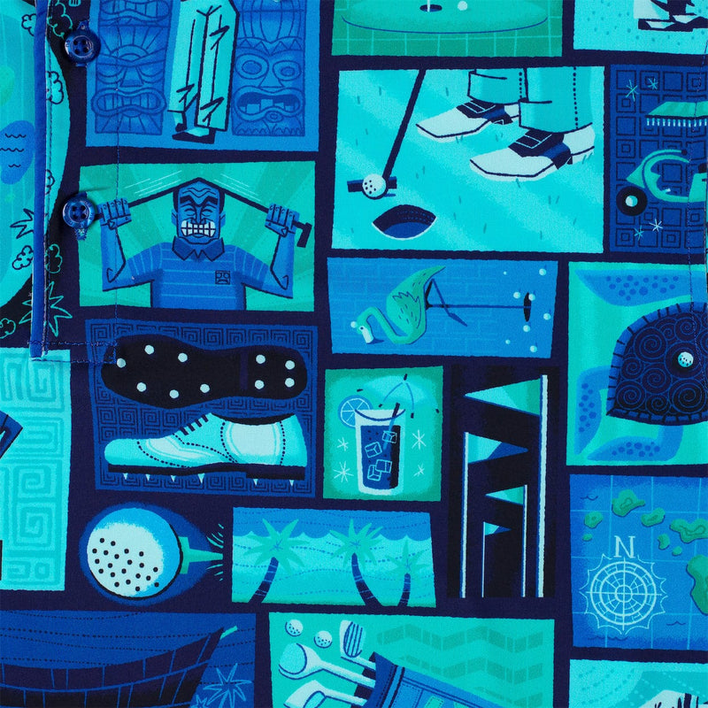 RSVLTS Tee-ki Time All-Day Polo in Blue — detail 3