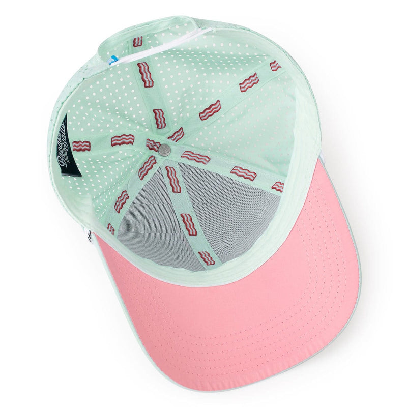 RSVLTS Tea Time City Trucker Hat in Green — detail 3