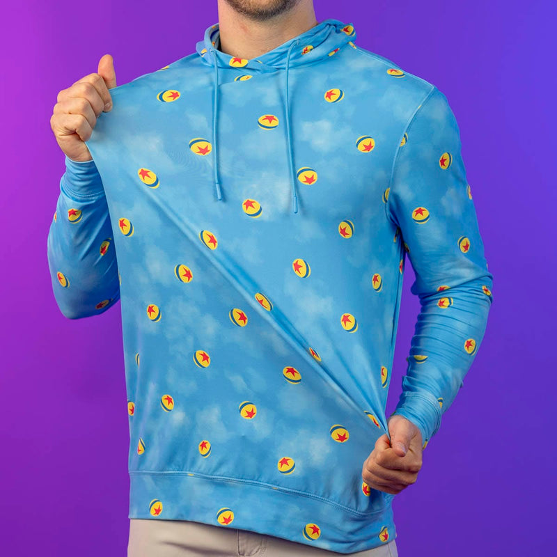 RSVLTS Pixar Ball Performance Hoodie in Blue — detail 4