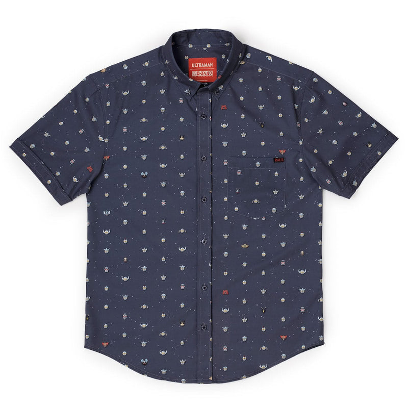 RSVLTS Lil Ultras KUNUFLEX Short Sleeve Shirt in Gray — detail 4