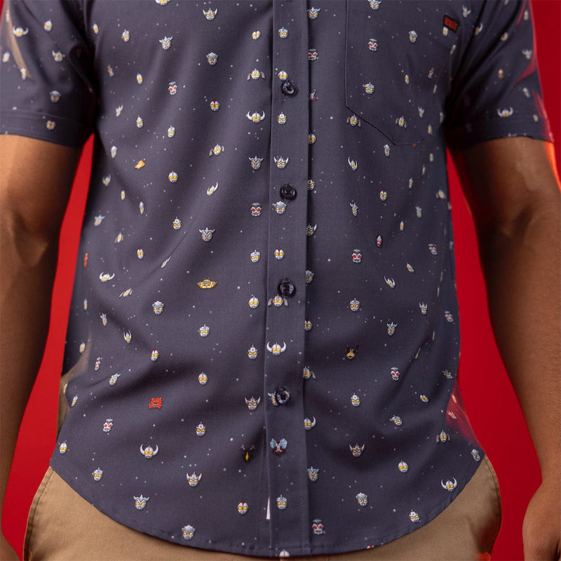RSVLTS Lil Ultras KUNUFLEX Short Sleeve Shirt in Gray — detail 6