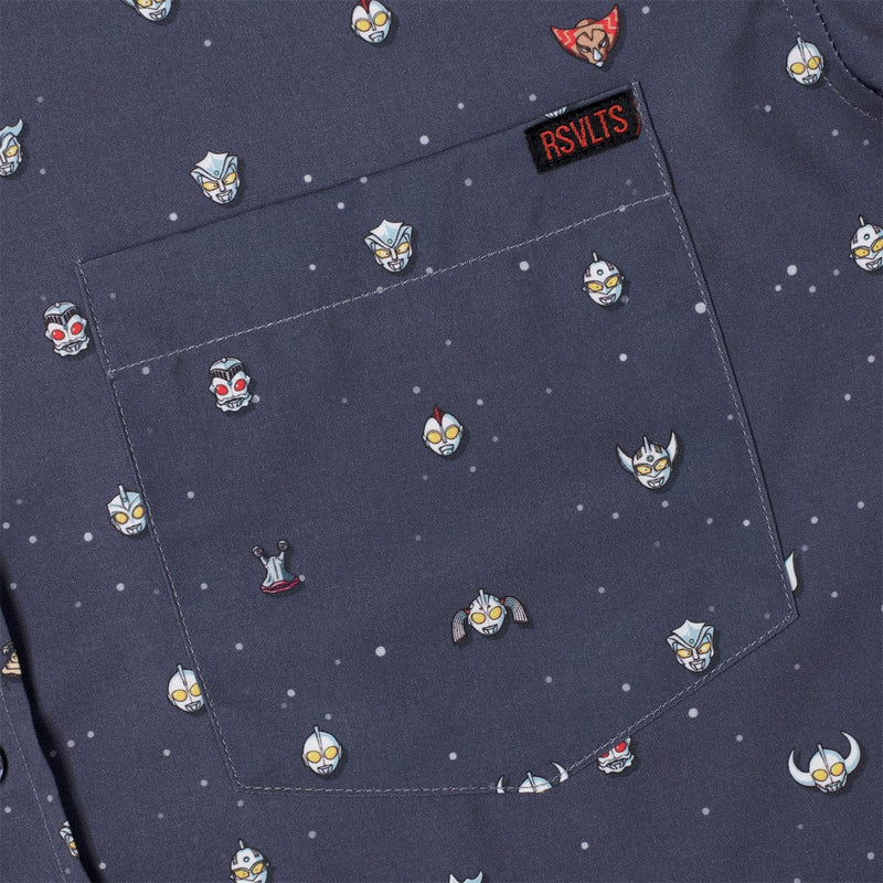 RSVLTS Lil Ultras KUNUFLEX Short Sleeve Shirt in Gray — detail 7
