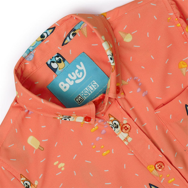RSVLTS Don't Let It Melt Preschool KUNUFLEX Short Sleeve Shirt in Orange — detail 2