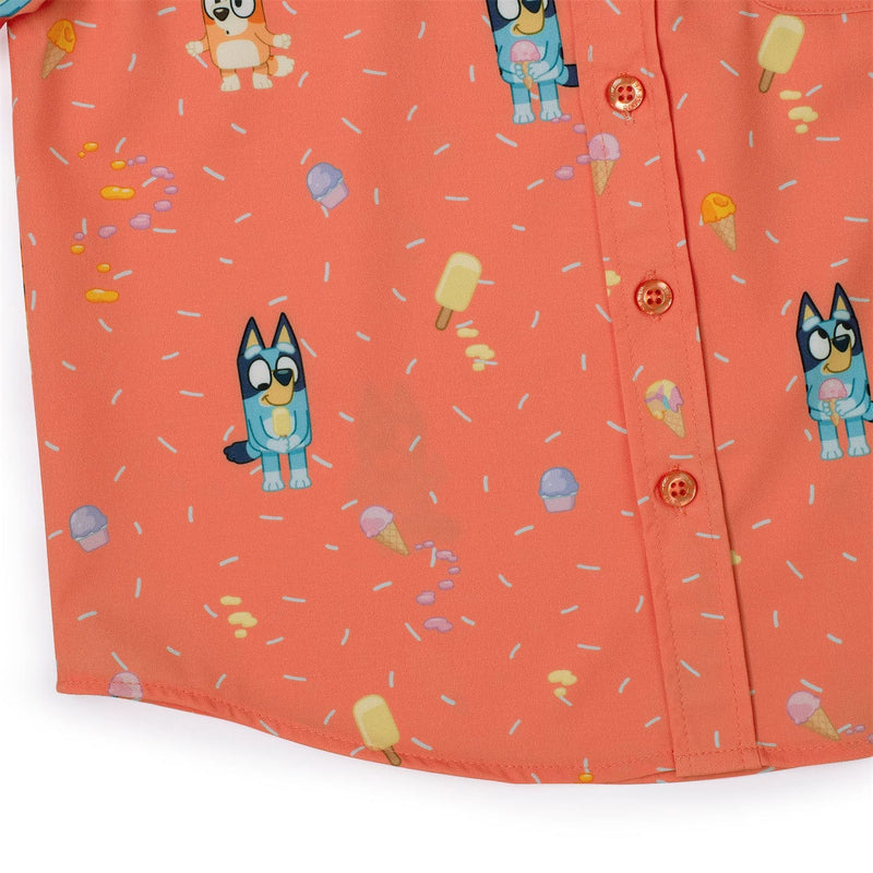 RSVLTS Don't Let It Melt Preschool KUNUFLEX Short Sleeve Shirt in Orange — detail 4